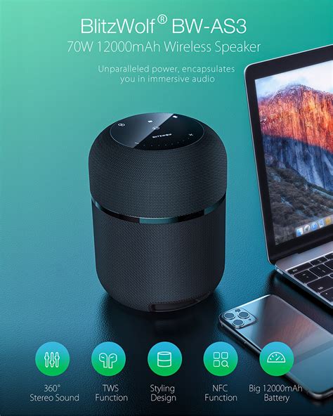 Blitzwolf Bw As W Portable Bluetooth Wireless Speaker