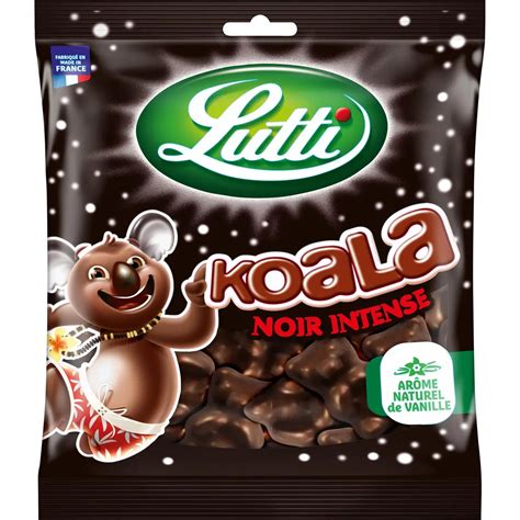 LUTTI Guimauves Koala au chocolat noir intense 185g pas cher - Auchan.fr
