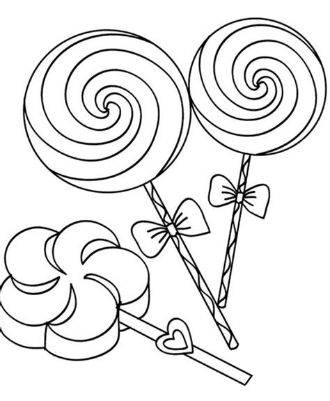 20 Free Printable Candy Coloring Pages