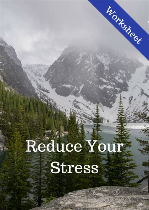 Stress Reduction Worksheets You Are A Success Life Coaching