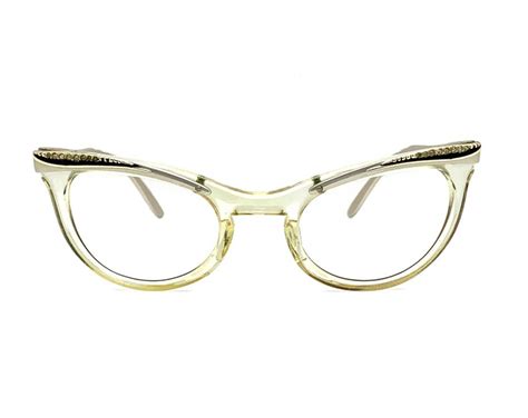 Unworn Shuron 50s Cat Eye Eyeglass Frames New Old Stock Vintage Clear