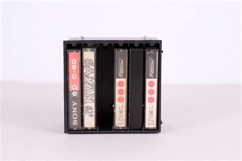 Retro Cassette Tape Holder Tape Cabinet Cassette Storage Carrier Etsy Uk