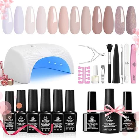 Amazon Beetles Gel Nail Polish Kit With Uv Light Base Gel Top