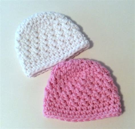 Crochet Preemie Hats Twins NICU Birth Sibling 1-2 Pound Baby