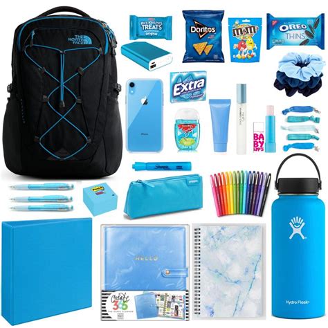 Blue School Supplies Aesthetic In 2020 Middle School Supplies School