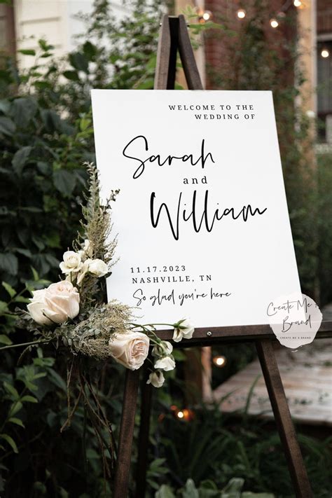 Wedding Welcome Sign Template Diy Welcome Wedding Party Sign Etsy