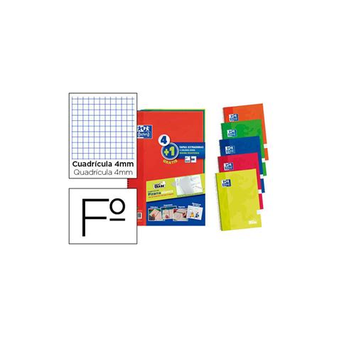 Cuadernos Espiral Oxford Tapa Extradura Pack Unidades Deskidea