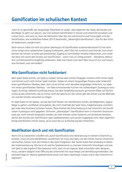 Sekundarstufe Unterrichtsmaterial Methoden Und Projekte Gamification Im