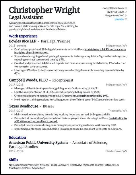 13 Legal Assistant Resume Examples [and Templates]