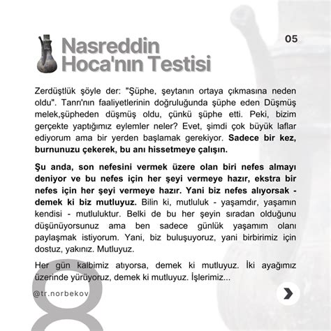 8 Geleceğini hatırlama ve sezgi testi NASREDDİN HOCANIN TESTİSİ