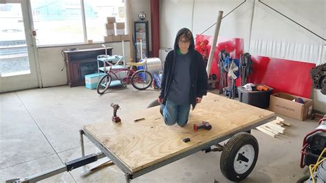 Year Old Builds His Own Teardrop Camper Sandwich Floor Square Drop