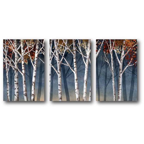 birch tree canvas wall art