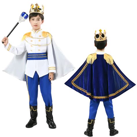 Fantasia Infantil Príncipe Realeza Com Capa e Bastão Azul - Cia Bebê