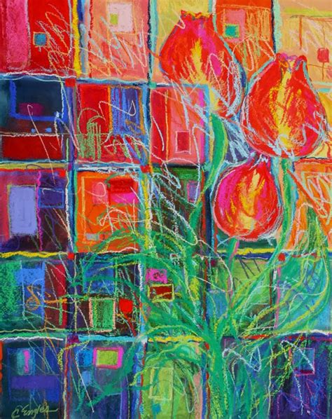 Daily Painters Abstract Gallery Abstract Quilt Three Painting By