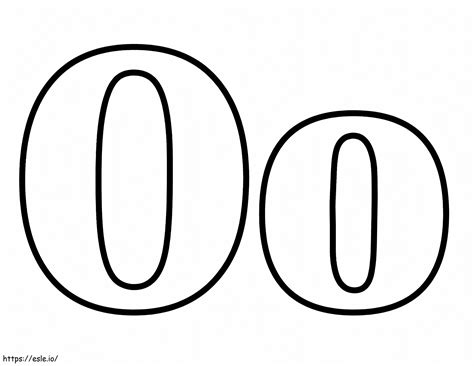 Letter O O coloring page 