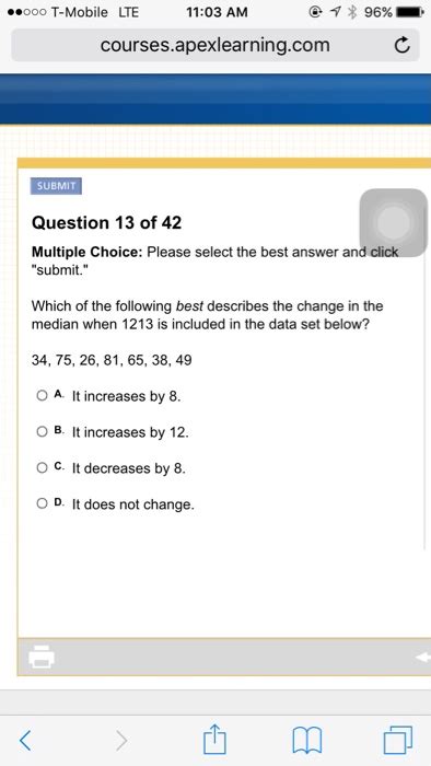 Solved Multiple Choice Please Select The Best Answer And