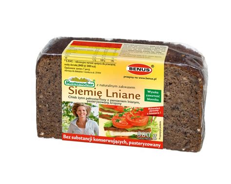 Benus Chleb Siemię Lniane 500 g 13182097590 Allegro pl