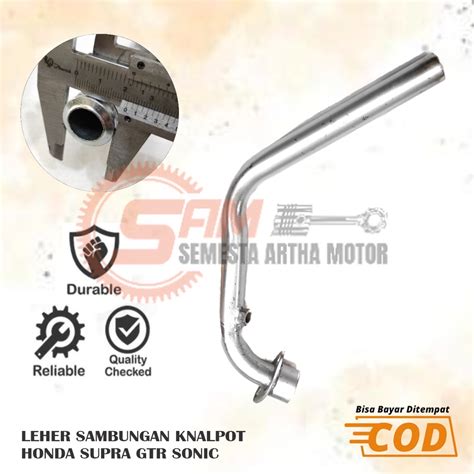 Jual Leher Pipa Sambungan Knalpot Standar Honda Supra GTR Sonic Motor