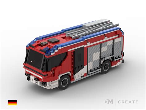 Lego Moc Rosenbauer Rt Hybrid Fire Truck Engine Berlin Color Markings