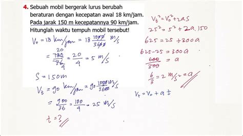 Part 5 Pembahasan Soal Kinematika Gerak Sma Youtube