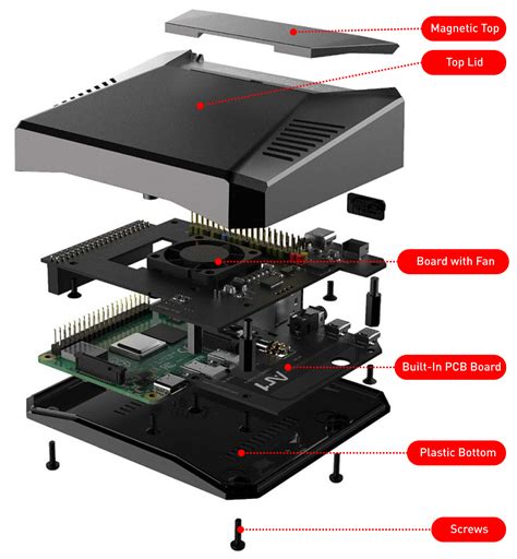 Argon ONE Raspberry Pi 4 Aluminum Case V2 With Power Button C