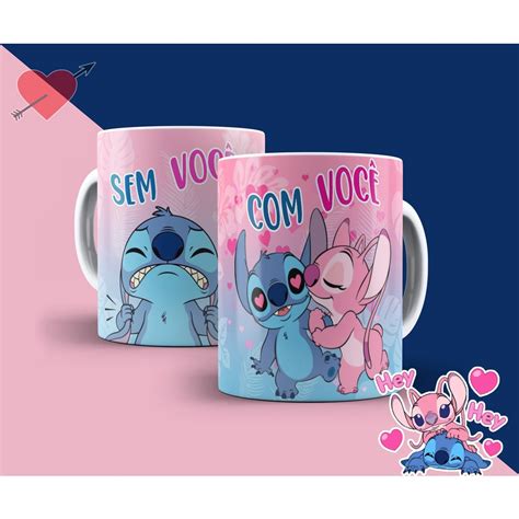 Caneca Personalizada Stitch Lilo Disney Você Sem Você Submarino