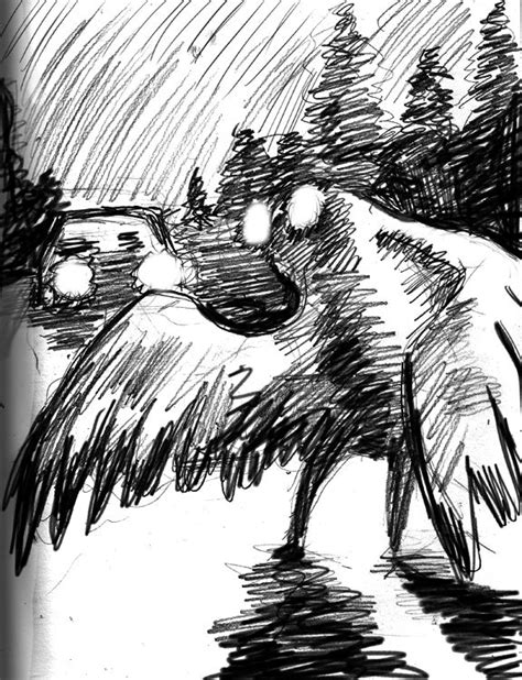 Halloween Sketch Mothman Sketches Pinterest Sketches Mothman