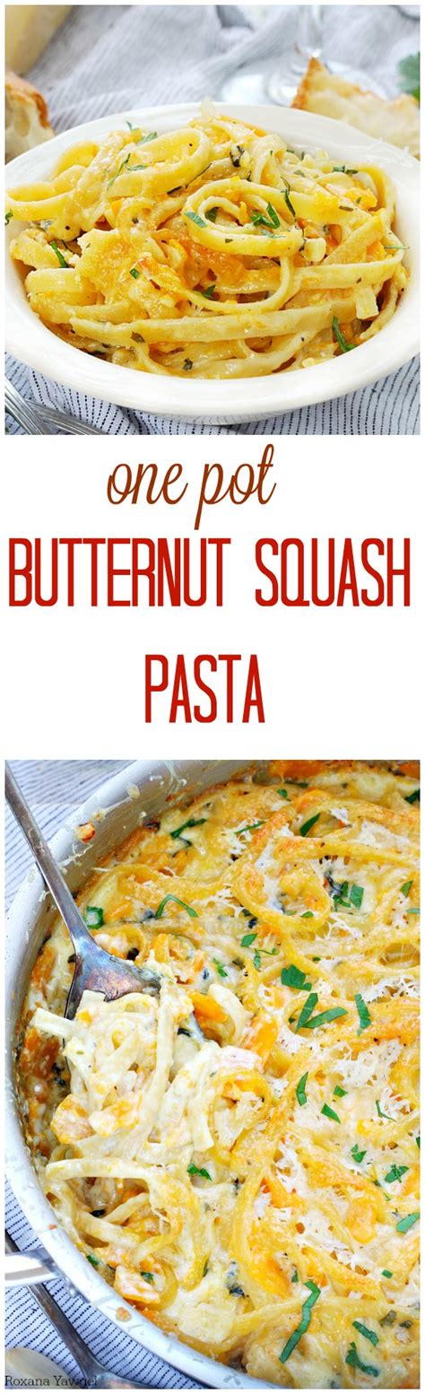 One Pot Creamy Butternut Squash Pasta Recipe