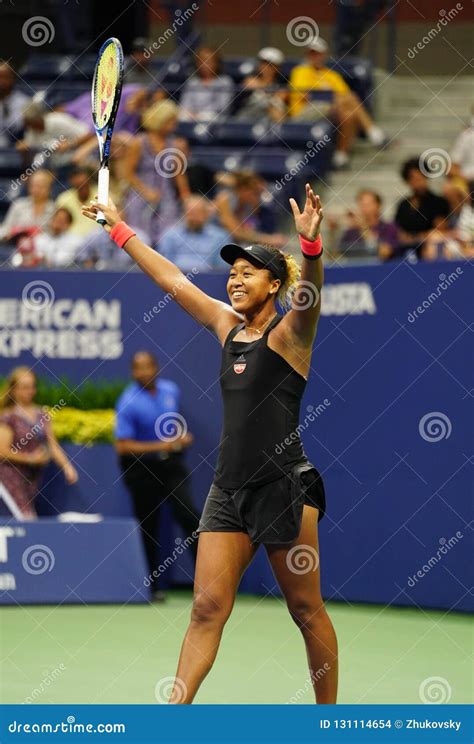 Professional Tennis Player Naomi Osaka Celebrates Victory after 2018 US ...