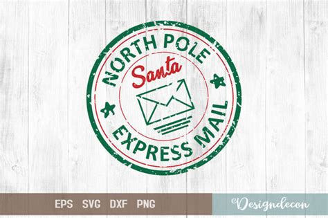 north pole rubber stamps bundle, post stamp designs set, santa stamp ...