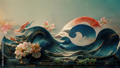 The great wave off kanagawa painting reproduction. Wave of blue ...