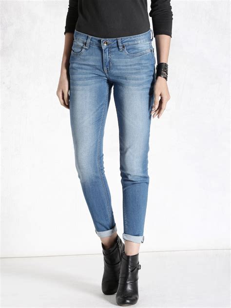 Buy Roadster Blue Skinny Jeans Jeans For Women 1144889 Myntra