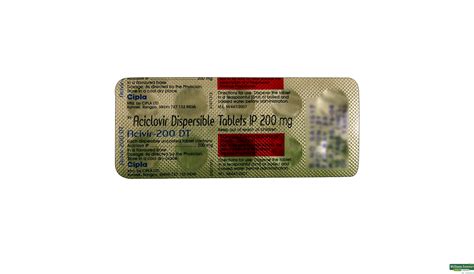 Buy Acivir 200DT 10 Tablets Online At Best Prices Wellness Forever