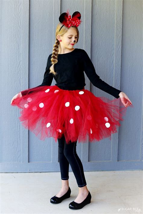 How To Make A DIY Minnie Mouse Costume With Tutu NO SEW