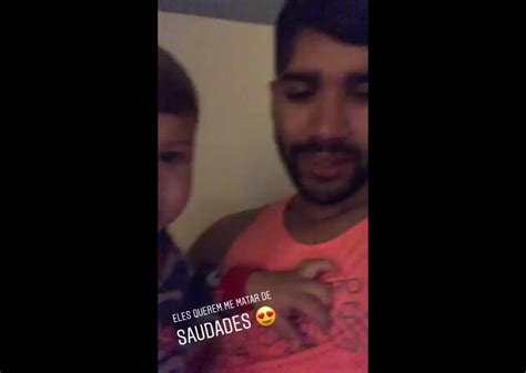 Vídeo Andressa Suita mostrou Gusttavo Lima cantando o filho