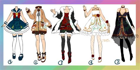 Adoptable : Outfits [CLOSED] by ZylenXia on DeviantArt