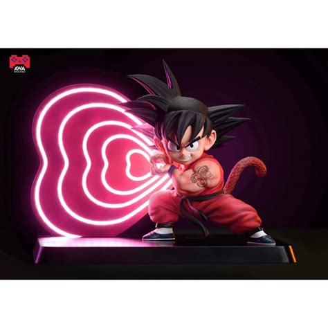 AWA Studio Kid Goku Heart Kamekameha Resin Statue