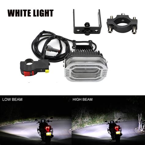 Plug N Play White Light Headlight With Bracket Handlebar Switch For Sur