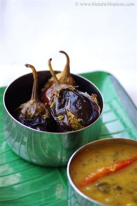 Gutti Vankaya Kobbari Karam Recipe Andhra Style Coconut Stuffed