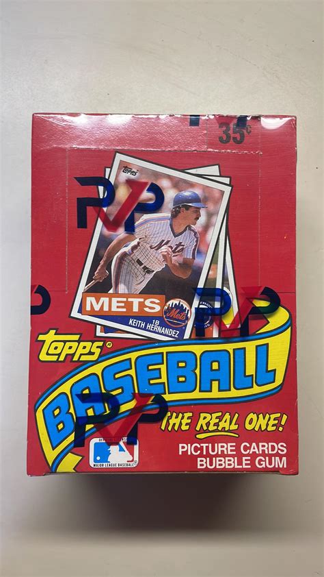 1985 Topps Baseball Rvp Authentic Wrapped Wax Box Ripping Vintage Packs