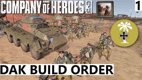 Dak Italian Combined Arms Build Order Company Of Heroes Youtube