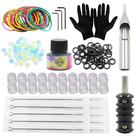 Complete Tattoo Machine Kit Pro Tattoo Kits Liner Shader Coils Tattoo