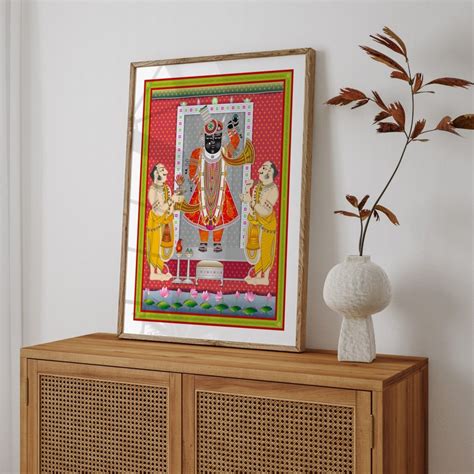 Vaishnav temple of shrinathji in Rajasthan - Wall Art, Hanging Wall Decor, Home Decor - BestOfBharat