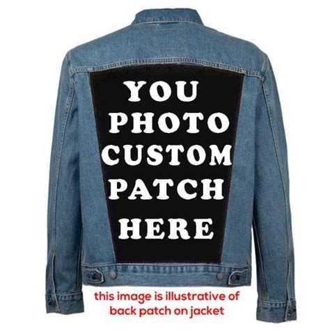 Backpatch Custom Patch Photo Patch Personalized Patch Back Etsy