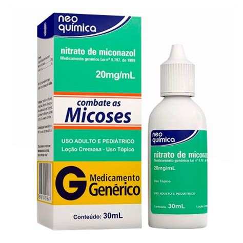 Nitrato De Miconazol Loção 20mgml Genérico Neo Química 1 Frasco