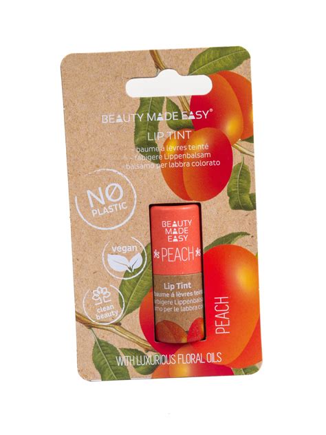 Balsam Buze Nuantator Vegan Zero Plastic Peach Beauty Made Easy 5