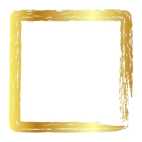 Goud Gouden Vector Eenvoudig Ovaal Frame Van Krijt Op Witte Achtergrond