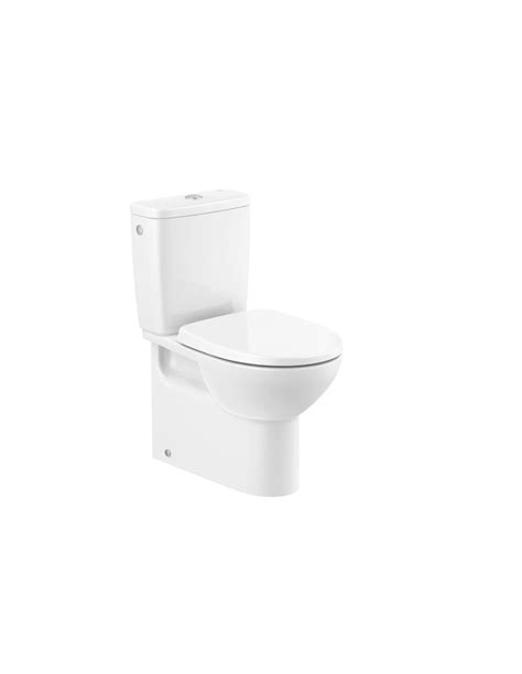 Taza Rimless Compacta VICTORIA Adosada Pared Dual En Blanco De ROCA