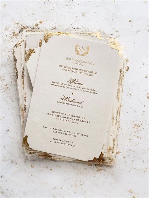 "Gold Foil" wedding invitation – WrapnSeal