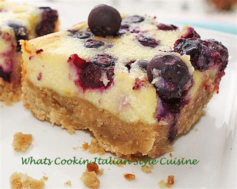 Blueberry Cream Cheese Bars Recipe Whats Cookin Italian Style Cuisine